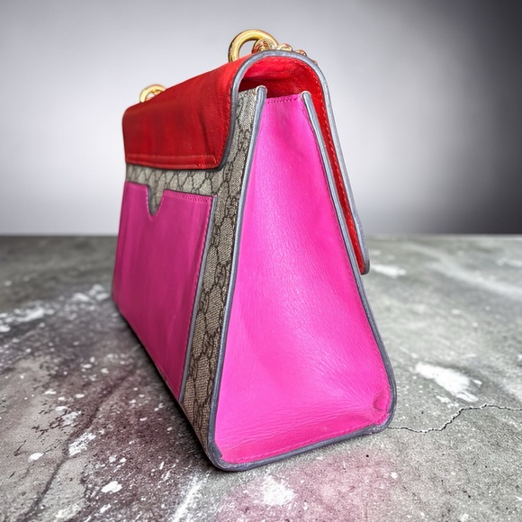 Gucci GG Supreme Padlock Medium Crossbody Shoulder Bag 🩷❤️ - Picture 6 of 14